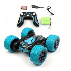 Uzaktan Kumandalı Full Fonksiyon 2.4 Ghz 1:16 Şarjlı Atom Max Acrobat Araba HB-NB1603 Mavi - 4
