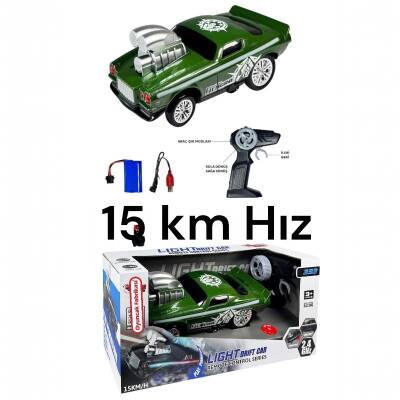 Uzaktan Kumandalı Işıklı Şarjlı 2.4G Crazon(Çılgın) Hız Seri Drift Araba 15 Km Hız - 4