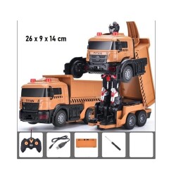 Uzaktan Kumandalı Robota Dönüşen Kamyon Işıklı Sesli Robot Kamyon R/C - 2
