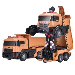 Uzaktan Kumandalı Robota Dönüşen Kamyon Işıklı Sesli Robot Kamyon R/C - 3