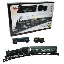 Vardem Oyuncak 18 Parça Klasik Ekspres Tren Set (Rail King) Sesli Işıklı - Vardem Oyuncak