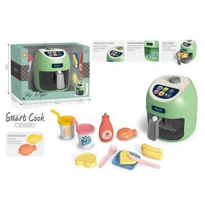 Vardem Oyuncak Air Fryer Dokunmatik Fritöz Set Gıdalar Renk Deriştirir LD-6614A - 2