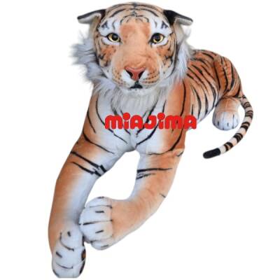 Vardem Peluş 110 cm Yatan Kahverengi Peluş Kaplan - 3