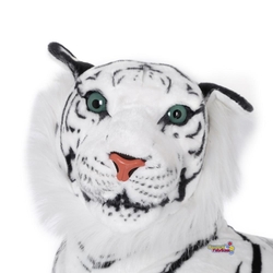 Vardem Peluş 158 cm Yatan Beyaz Peluş Kaplan - 2