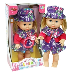 Vardem Türkçe Konuşan Oyuncak Et Bebek Almira 35 cm 12 farklı Ses - 5