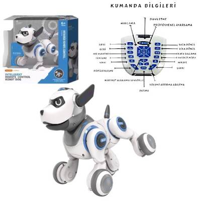Vardem Uzaktan Kumandalı Full Fonksiyon Şarjlı İnteraktif Robot Köpek 29 cm Hareket Algılama Işıklı Müzikli - 2