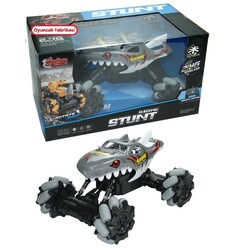 Vardem Uzaktan Kumandalı Şarjlı Canavar Araba Köpek Balığı Stunt Car - 2