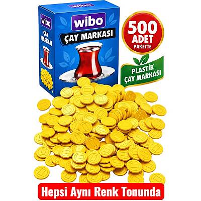 Wibo Çay Markası 500 Adet Yuvarlak Plastik Çay Markası Çay Pulu - 3