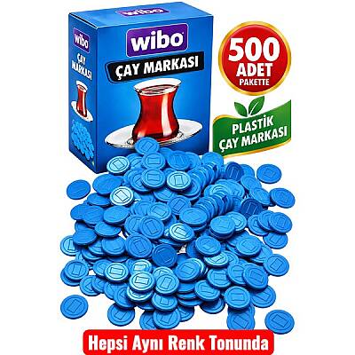 Wibo Çay Markası 500 Adet Yuvarlak Plastik Çay Markası Çay Pulu - 2