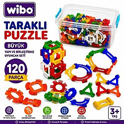 Hayal Gücü Taraklı Puzzle Büyük 120 Parça Yapı ve Birleştirme Oyuncak Seti - Efe Toys
