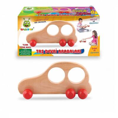 Woodoy Ahşap Oyuncak Araba Taş Devri Modeli 23,5 Cm - 2