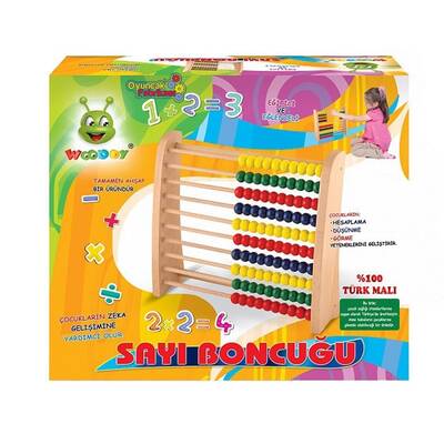 Woodoy Ahşap Oyuncak Eğitici Küçük Abaküs Seti Sayı Boncuğu - 1