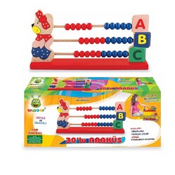Woodoy Ayıcıklı Ahşap Abaküs 30'lu - Woodoy-Karsan Ahşap
