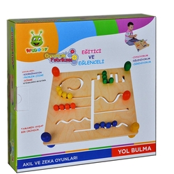 Woodoy Eğitici Ahşap Akıl Ve Zeka Oyunları Yol Bulma Oyunu 028Kr - 2