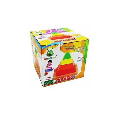 Woodoy Eğitici Ahşap Oyuncak Pramit Yapboz Dizmece - 1