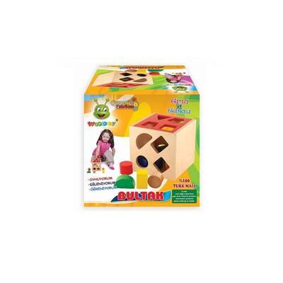 Woodoy Oyuncak Ahşap Eğitici Bultak Küp - 4
