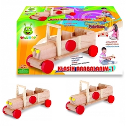 Woodoy Oyuncak Ahşap Klasik Arabalar 27 Cm - 2