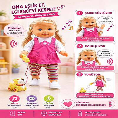 Yürüyen Bebek Oyuncak Mila Şarkıda Söylerim - 1