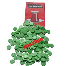Yuvarlak Plastik Çay Markası 100 Adet - 4