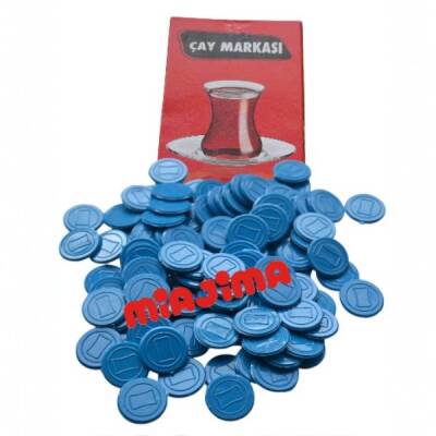 Yuvarlak Plastik Çay Markası 100 Adet - 5