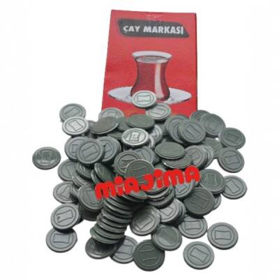Yuvarlak Plastik Çay Markası 100 Adet - 1
