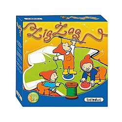 Zigzag Terzi Oyunu Ahşap Düğme Dikme ve Renk Eşleştirme Eğitici Zeka Oyunu 3 Yaş+ - Bal Toys