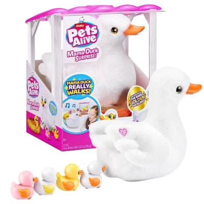 Zuru Pets Alive Pilli İnteraktif Anne ve Yavru Ördekler Anneyi Takip Ediyor - 1